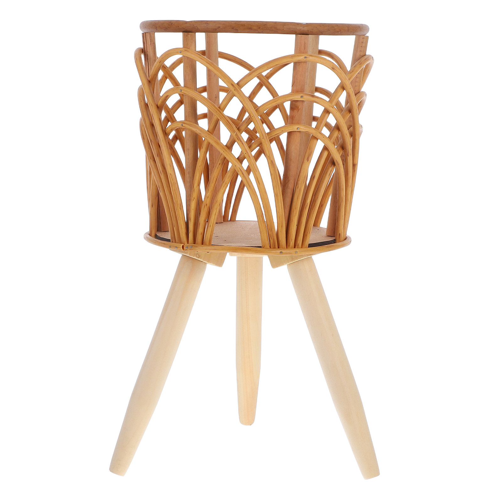 Rattan Plant Basket - Nordic Style Rattan Planter Basket Stand