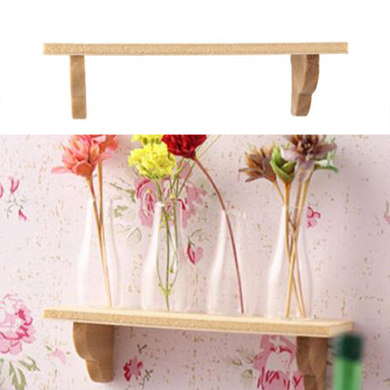 Home Decor Furniture - 1pcs 1:12 Dollhouse Wood Wall Shelf
