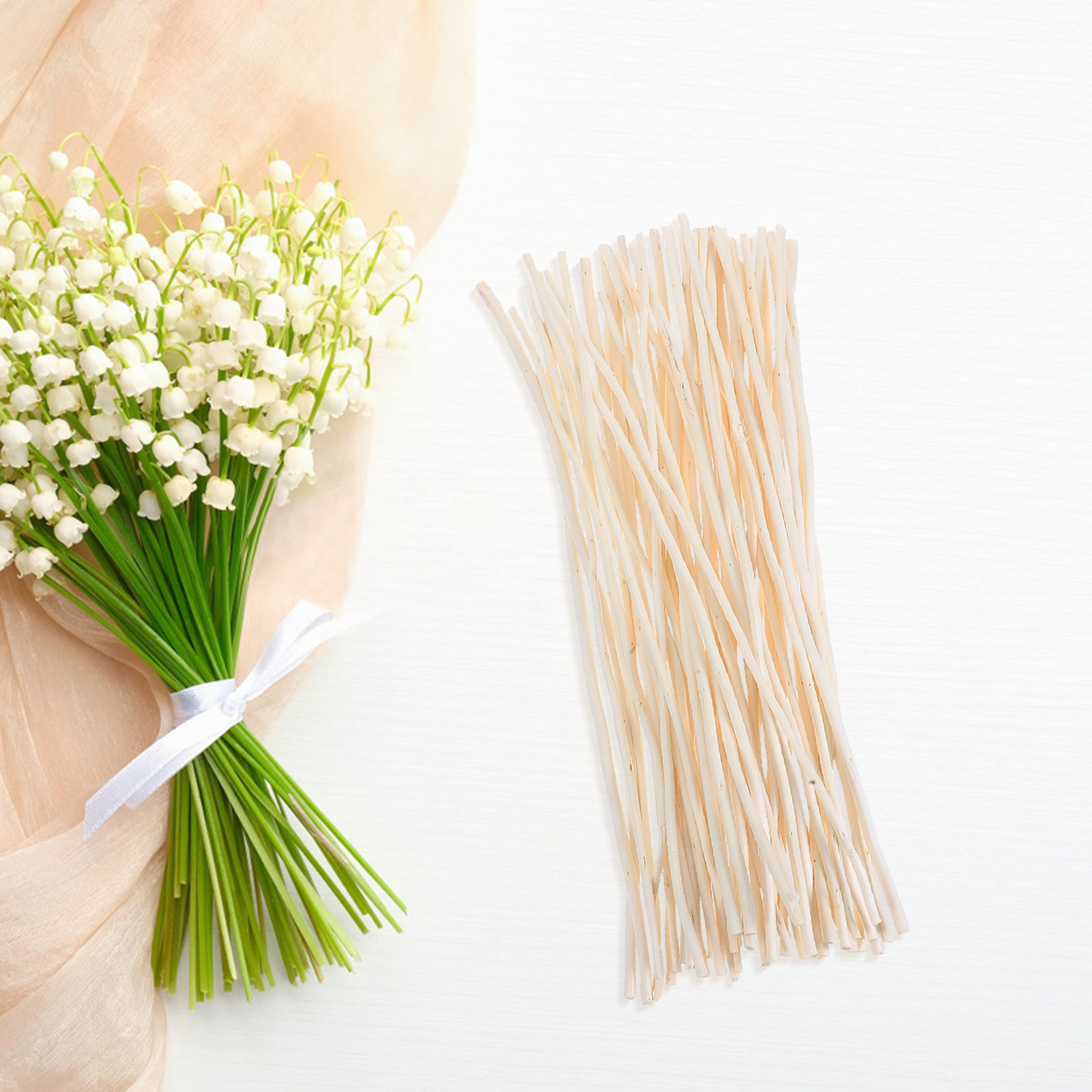 Home Decor Vase With Flowers - 50Pcs Dragon Willow Sticks Dried Natural