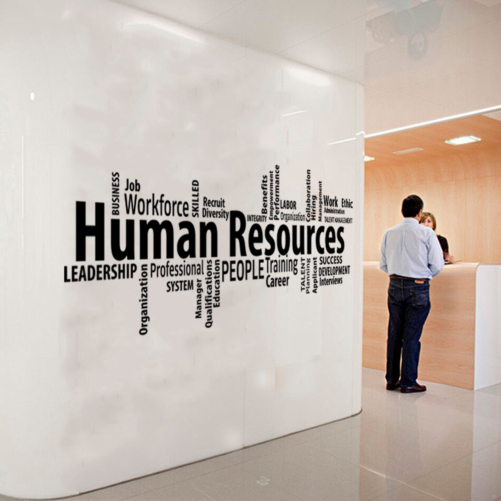 Home Decor Quotes Ideas - Office Human Resources Wall Sticker Decal