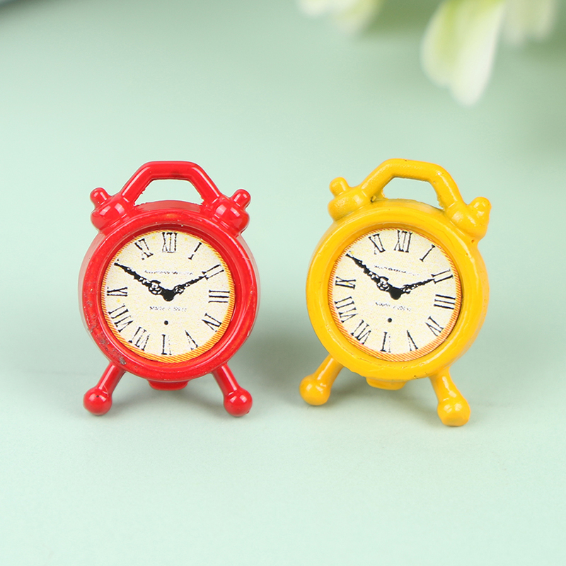 Home Decor Furniture - 1PC 1:12 Scale Alarm Clock Doll