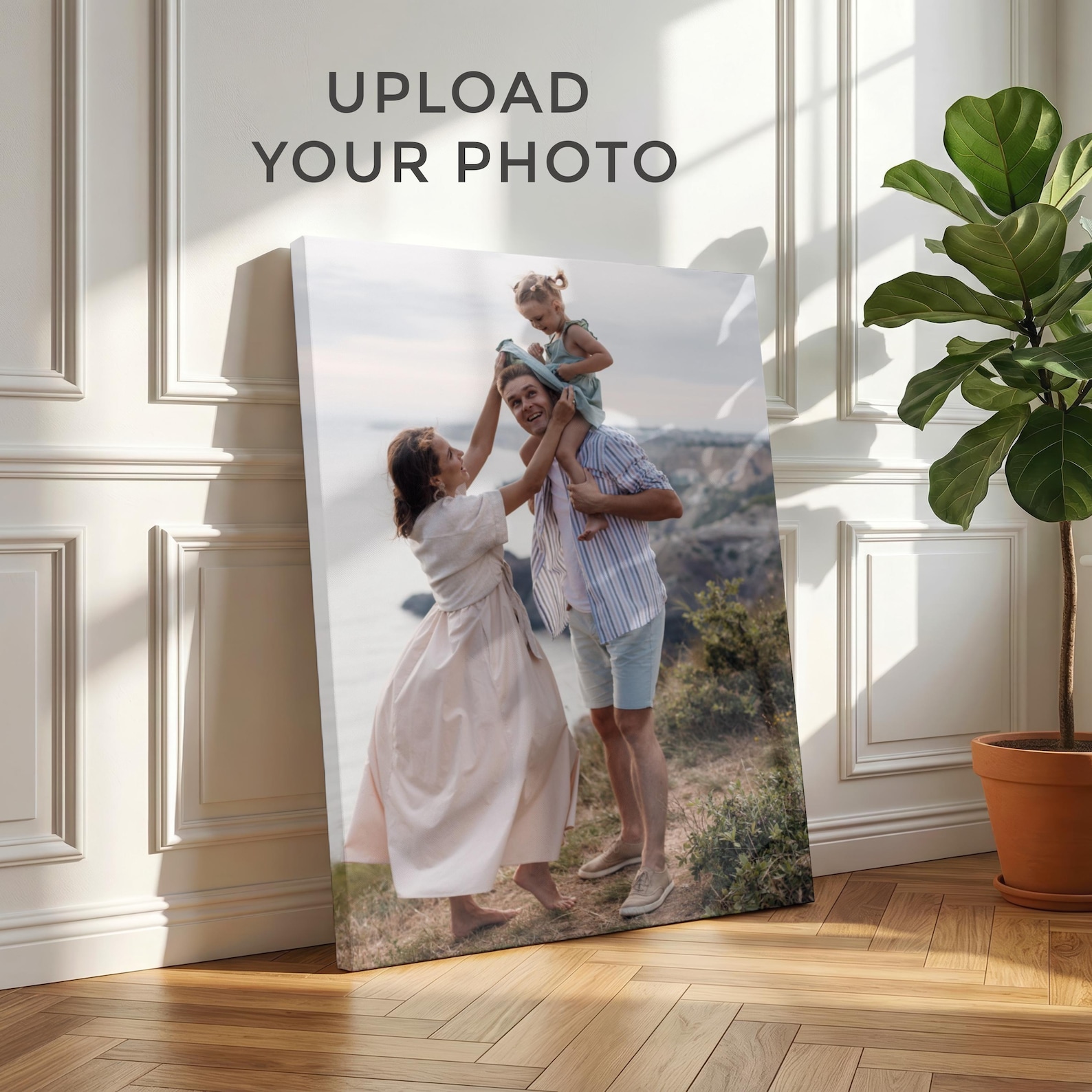 Home Decor Furniture - Personalized Photo Canvas, Custom Family Wall