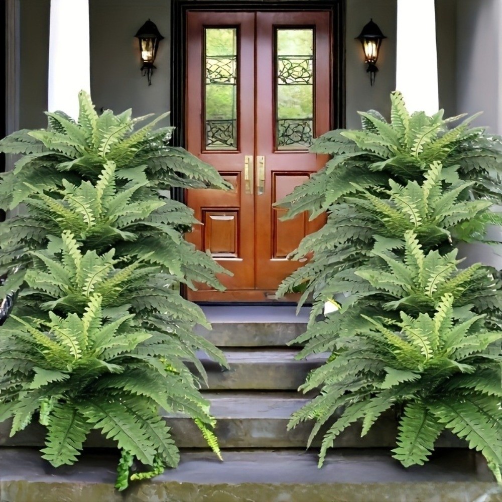 Rattan Plant Basket - Plastic Artificial Plant Vine Green Color