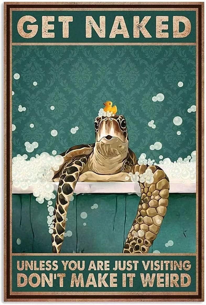 Home Decor Quotes Ideas - Cabenrm Funny Bathroom Quote Metal Tin