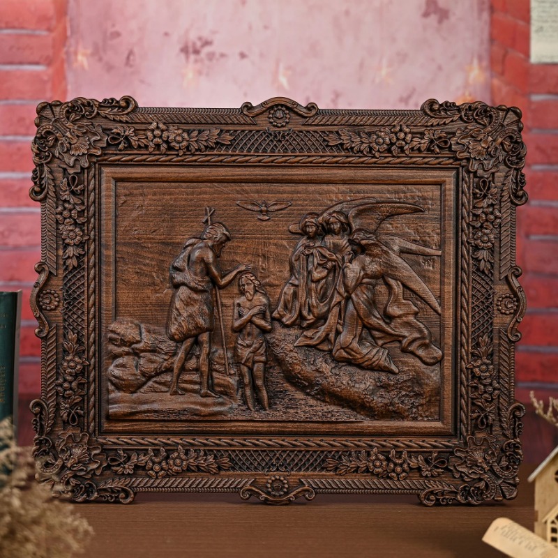 Handcrafted Wooden Relief Wall - Home Decor Frames ulasan dan harga