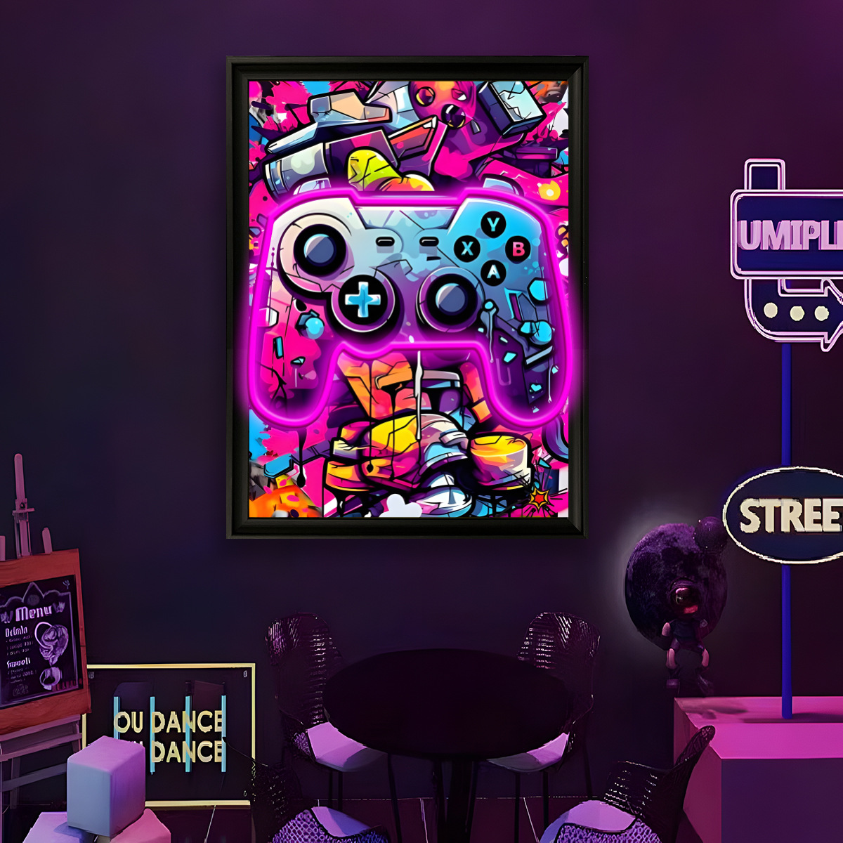 USB Powered LED Neon Light Fun - Home Decor Painting ulasan dan harga