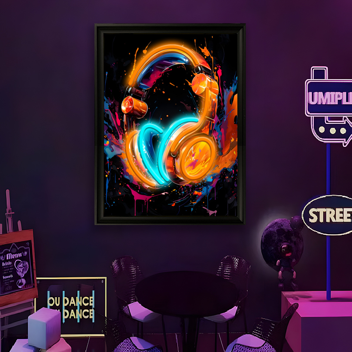 USB Powered LED Neon Light Fun - Home Decor Painting ulasan dan harga