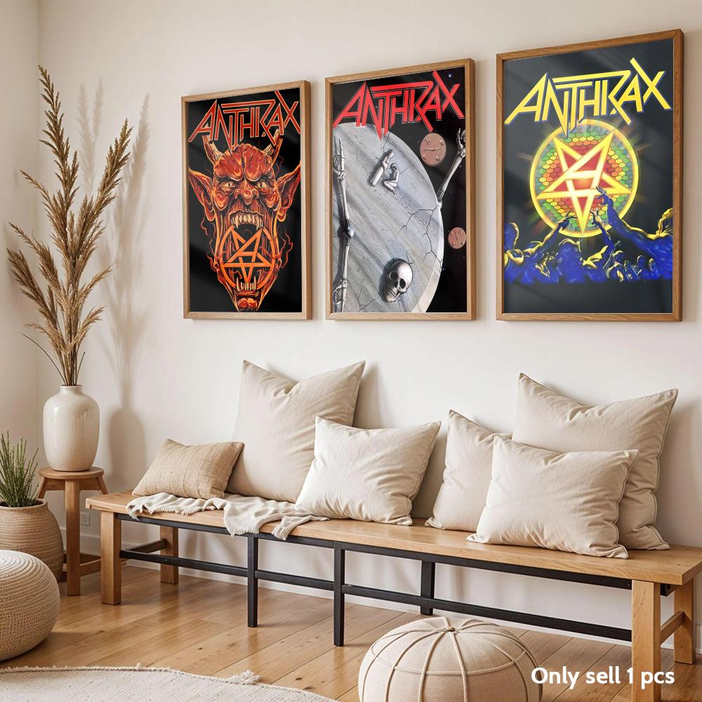 Heavy Metal A-Anthrax Band Pos - Home Decor Living Room Ideas ulasan dan harga
