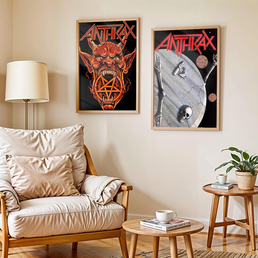 Heavy Metal A-Anthrax Band Pos - Home Decor Living Room Ideas ulasan dan harga