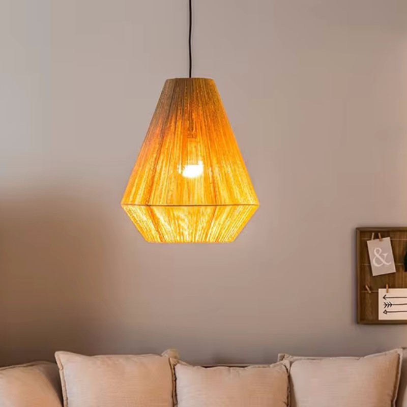 Japanese Creative Hemp Rope Ra - Rope Light Decoration ulasan dan harga