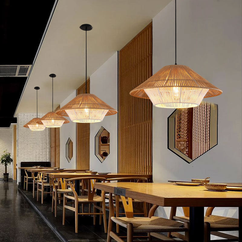 Japanese Creative Hemp Rope Ra - Rope Light Decoration ulasan dan harga