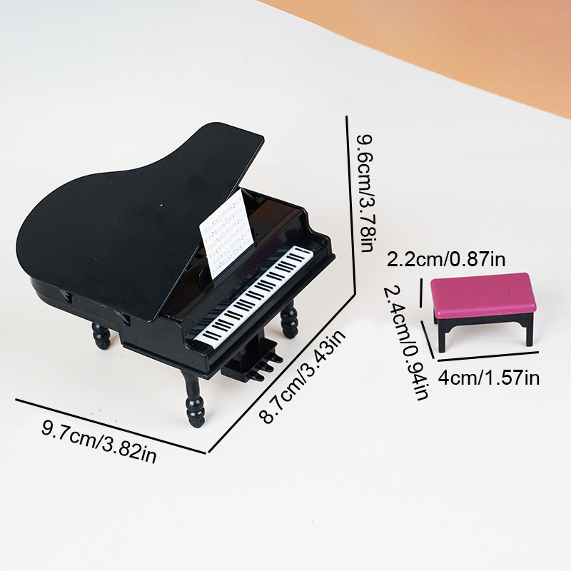 1:12 Dollhouse Miniature Piano - Home Decor Furniture ulasan dan harga