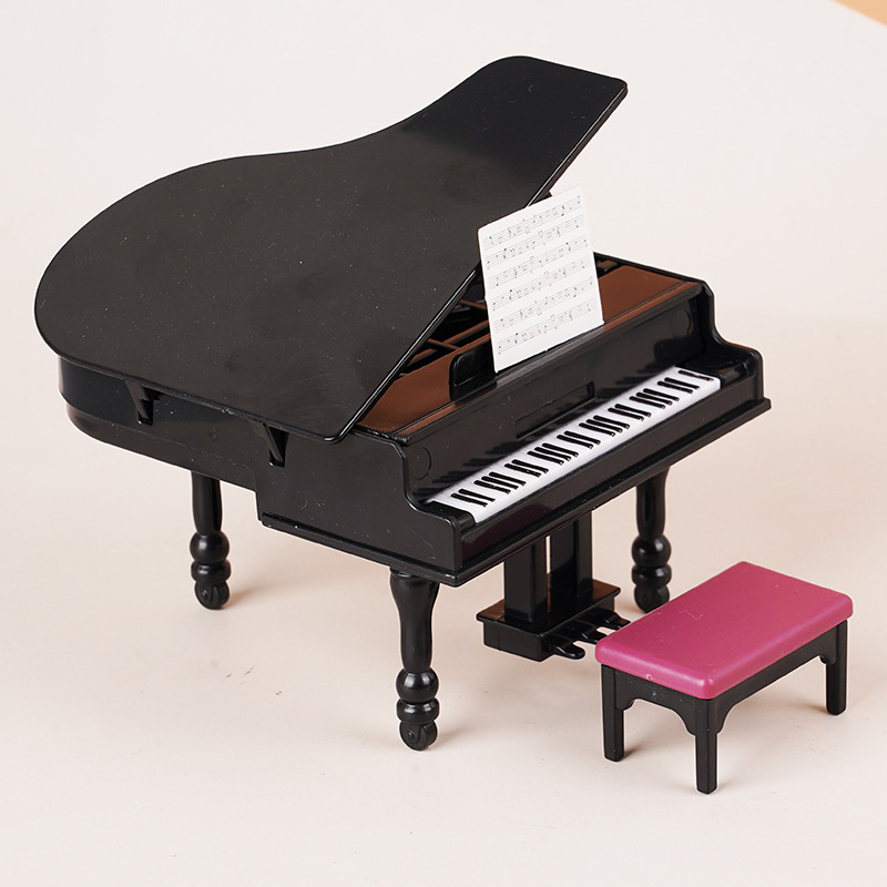 1:12 Dollhouse Miniature Piano - Home Decor Furniture ulasan dan harga