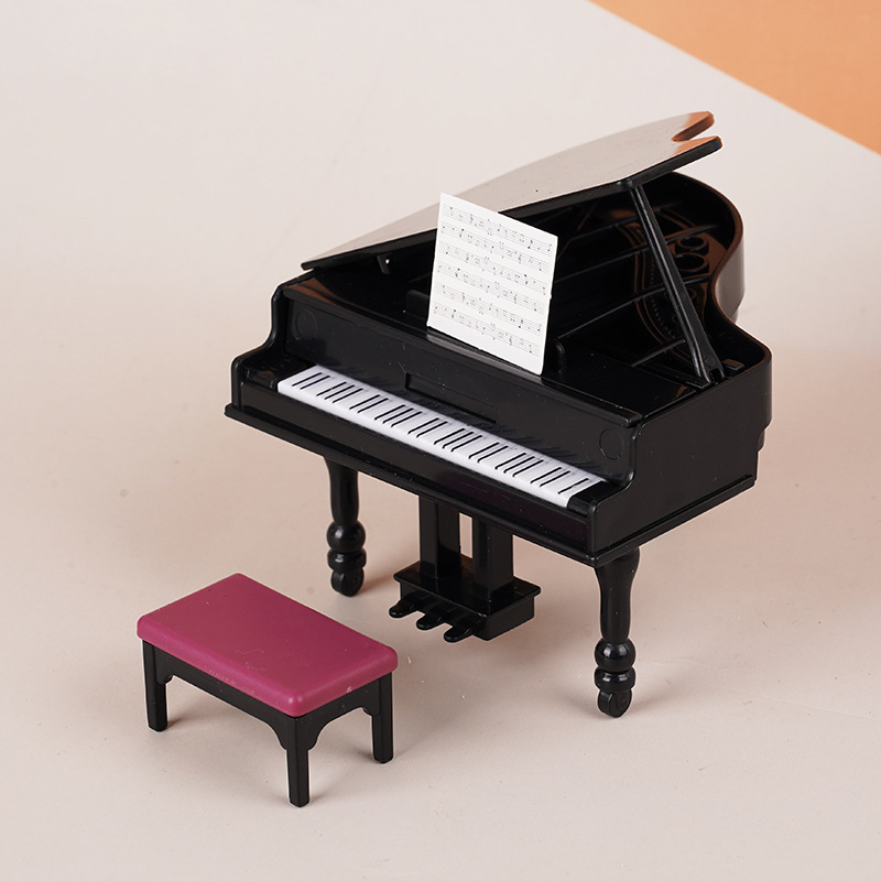 1:12 Dollhouse Miniature Piano - Home Decor Furniture ulasan dan harga