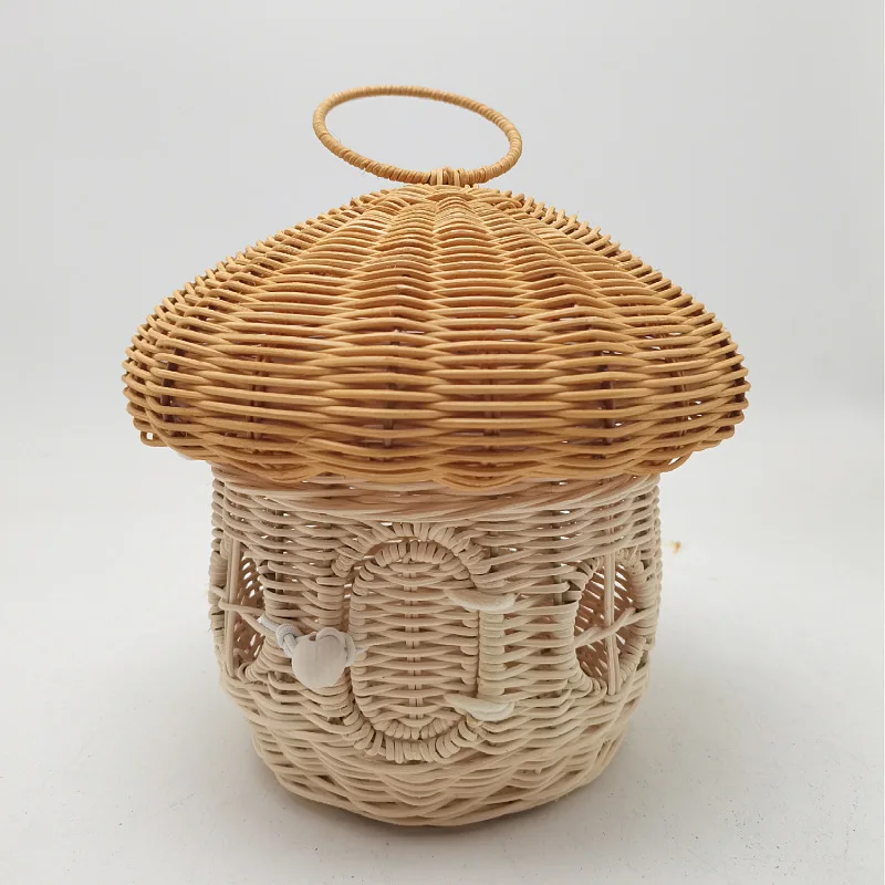 Outdoor Picnic Baskets Mushroo - Rattan Plant Basket ulasan dan harga