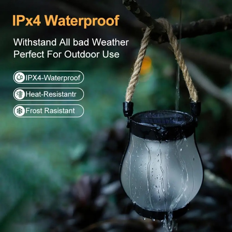 Solar Flame Lamp USB Rechargea - Rope Light Decoration ulasan dan harga