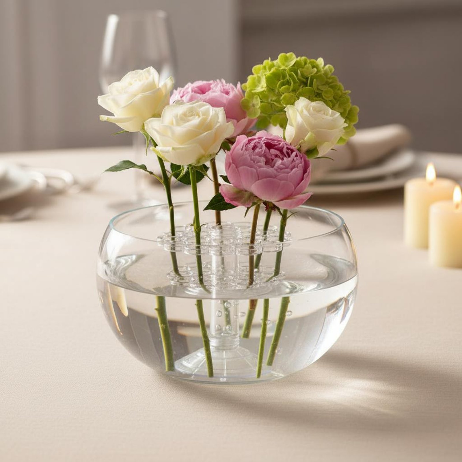 Coil Flower Stalk Holder Easy  - Home Decor Vase With Flowers ulasan dan harga