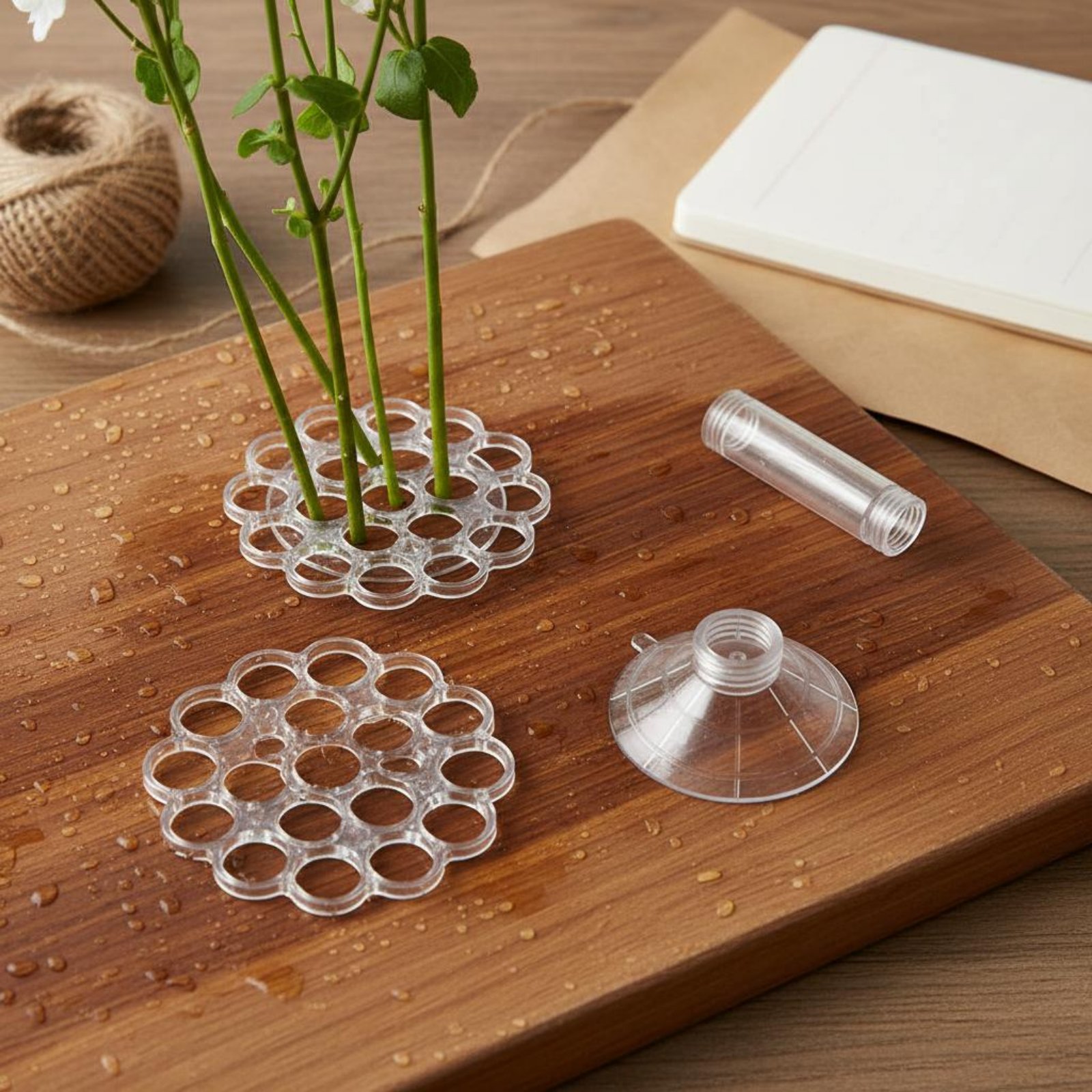 Coil Flower Stalk Holder Easy  - Home Decor Vase With Flowers ulasan dan harga