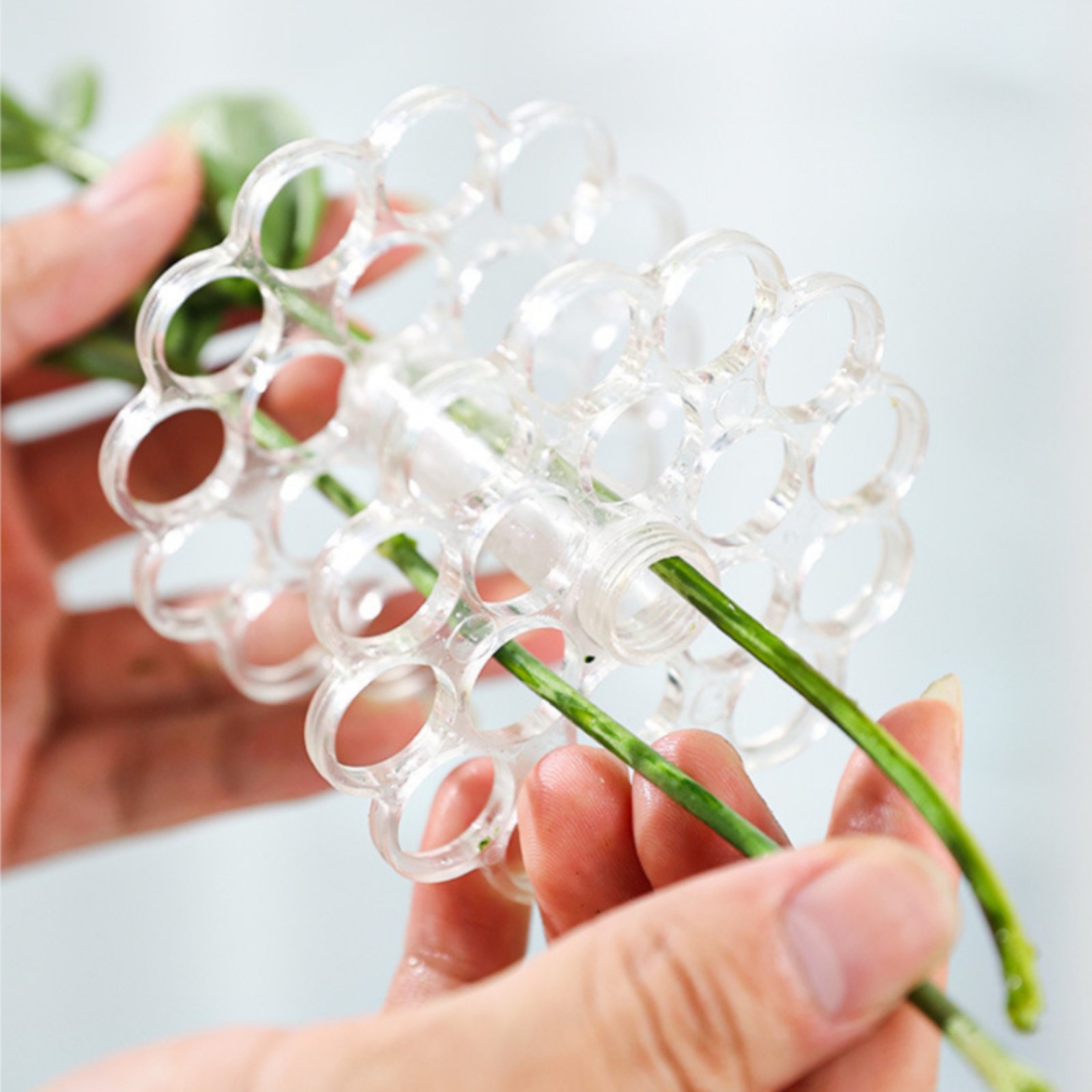 Coil Flower Stalk Holder Easy  - Home Decor Vase With Flowers ulasan dan harga