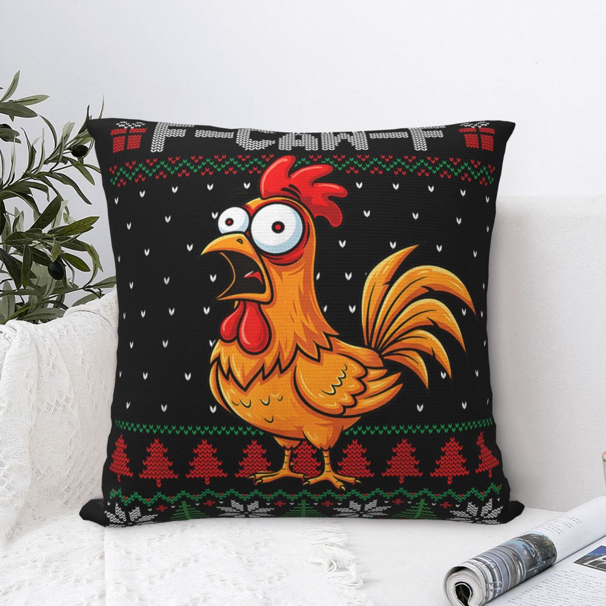 F-Caw-F Funny Chicken Humor Qu - Home Decor Quotes Ideas ulasan dan harga