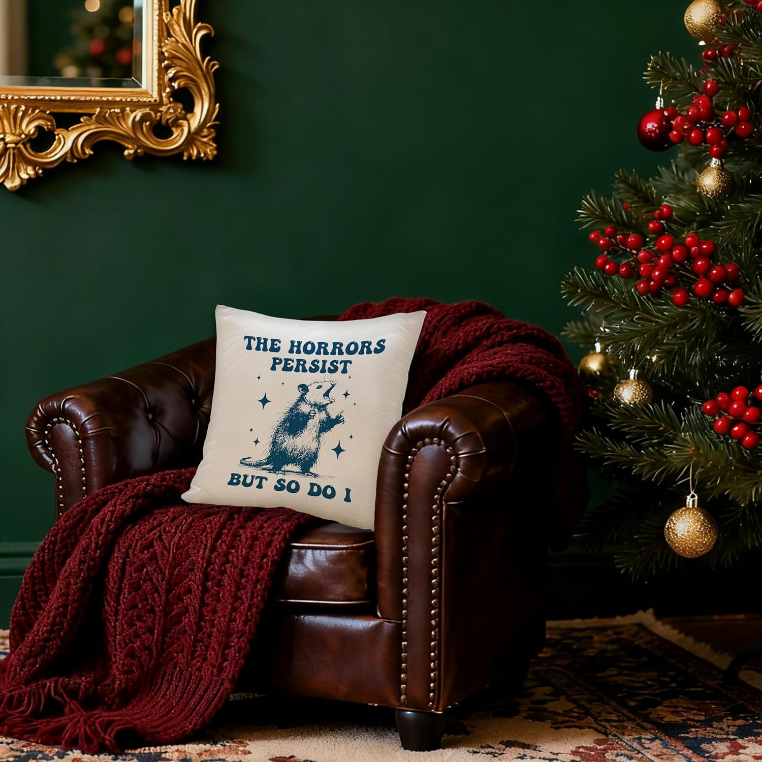 Opossum Pillowcase, The Horror - Home Decor Quotes Ideas ulasan dan harga