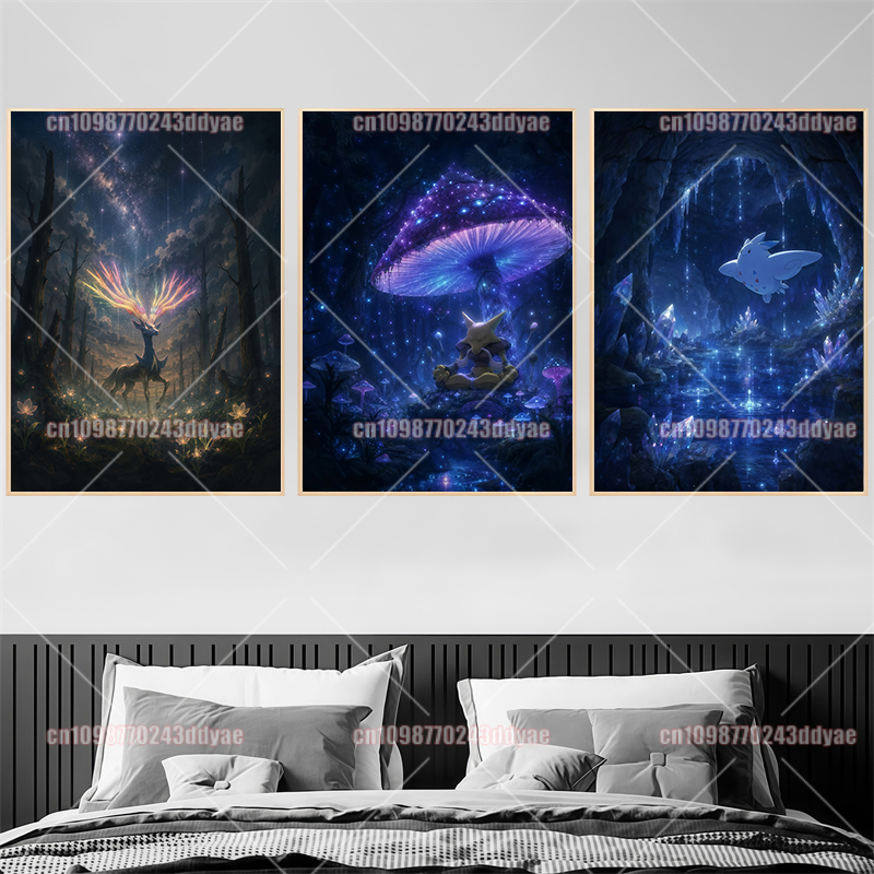 Anime Pokemon Character Origin - Home Decor Painting ulasan dan harga