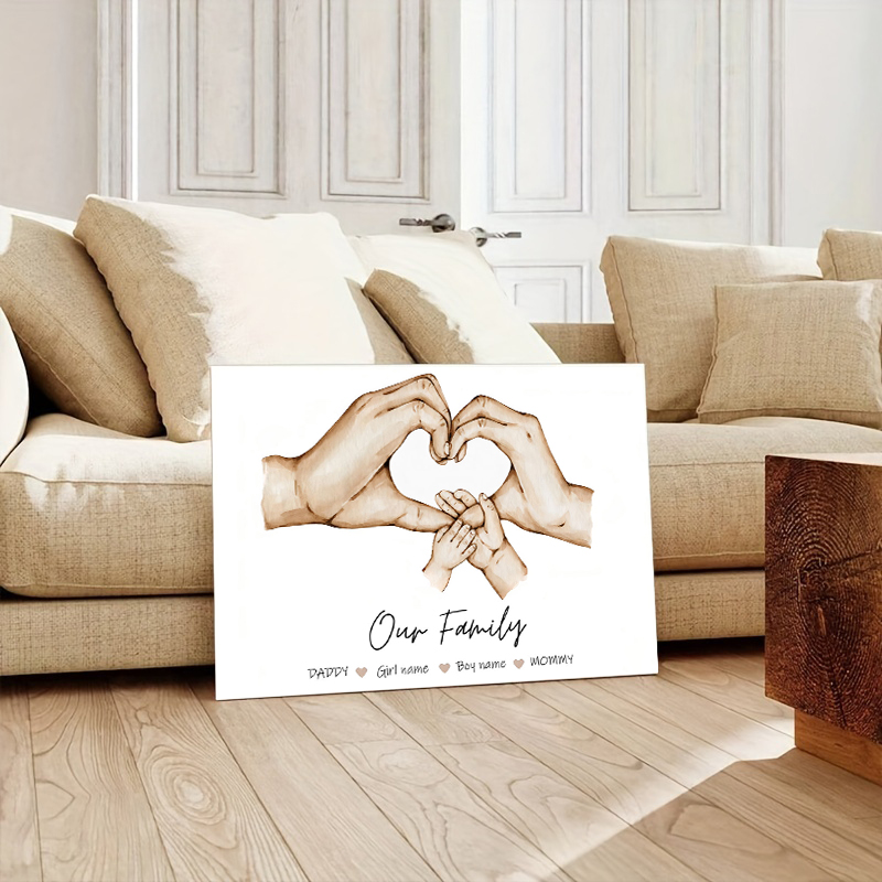 Personalized Custom Family Han - Home Decor Minimal ulasan dan harga