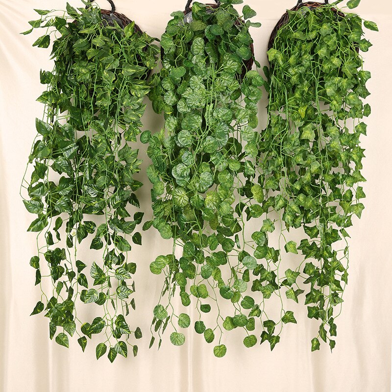 Artificial Plants Vines Wall H - Rattan Plant Basket ulasan dan harga