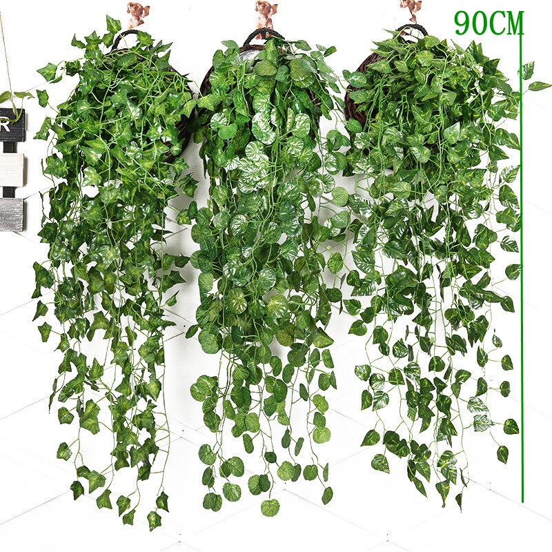 Artificial Plants Vines Wall H - Rattan Plant Basket ulasan dan harga