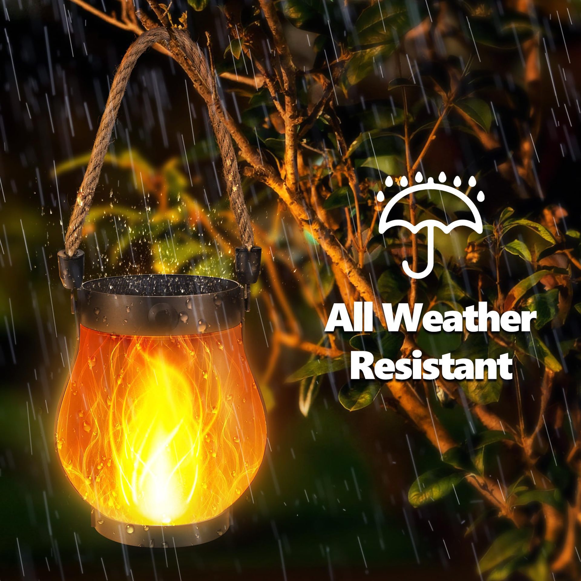 3D Flickering Solar Flame Rope - Rope Light Decoration ulasan dan harga