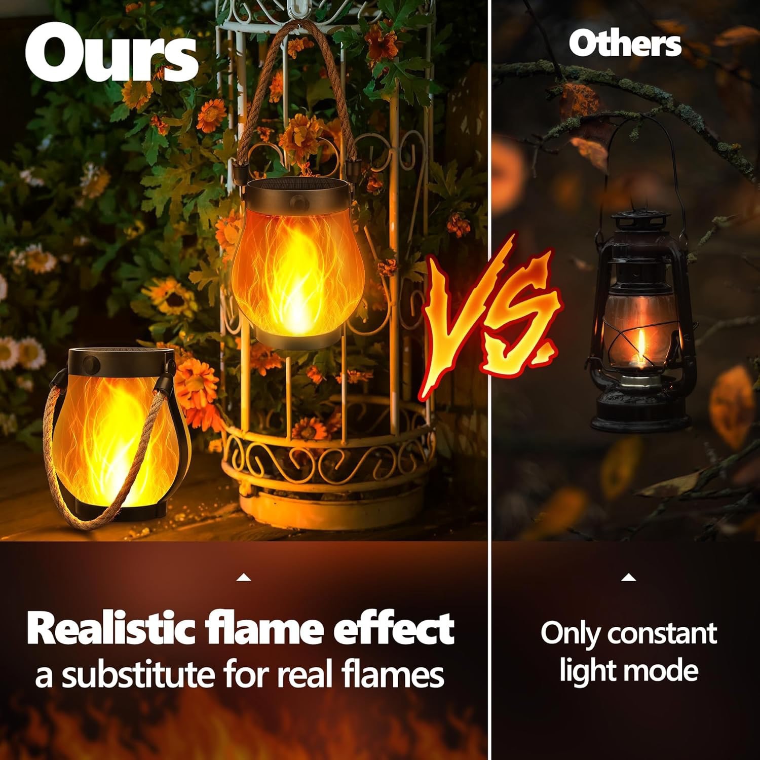 3D Flickering Solar Flame Rope - Rope Light Decoration ulasan dan harga