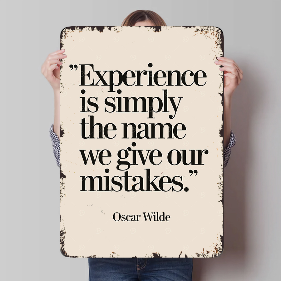 Oscar Wilde Quote Experience M - Home Decor Quotes Ideas ulasan dan harga