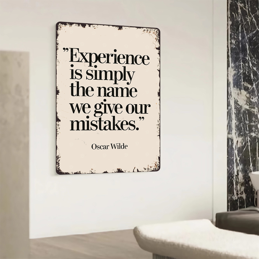 Oscar Wilde Quote Experience M - Home Decor Quotes Ideas ulasan dan harga