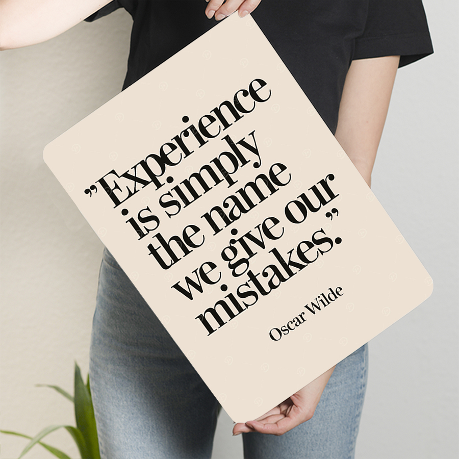 Oscar Wilde Quote Experience M - Home Decor Quotes Ideas ulasan dan harga