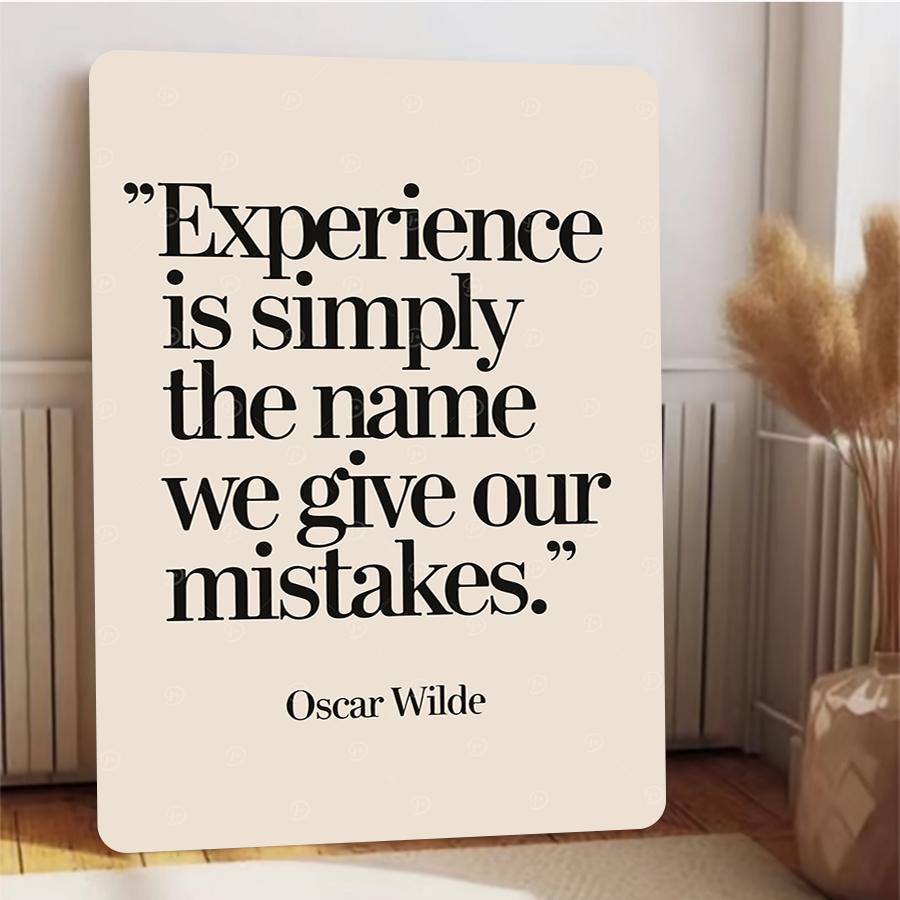 Oscar Wilde Quote Experience M - Home Decor Quotes Ideas ulasan dan harga