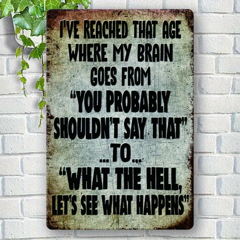 Funny Sarcastic Quote, Rustic  - Home Decor Quotes Ideas ulasan dan harga