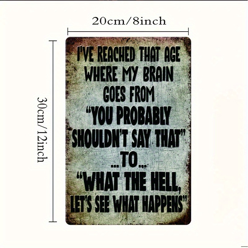Funny Sarcastic Quote, Rustic  - Home Decor Quotes Ideas ulasan dan harga