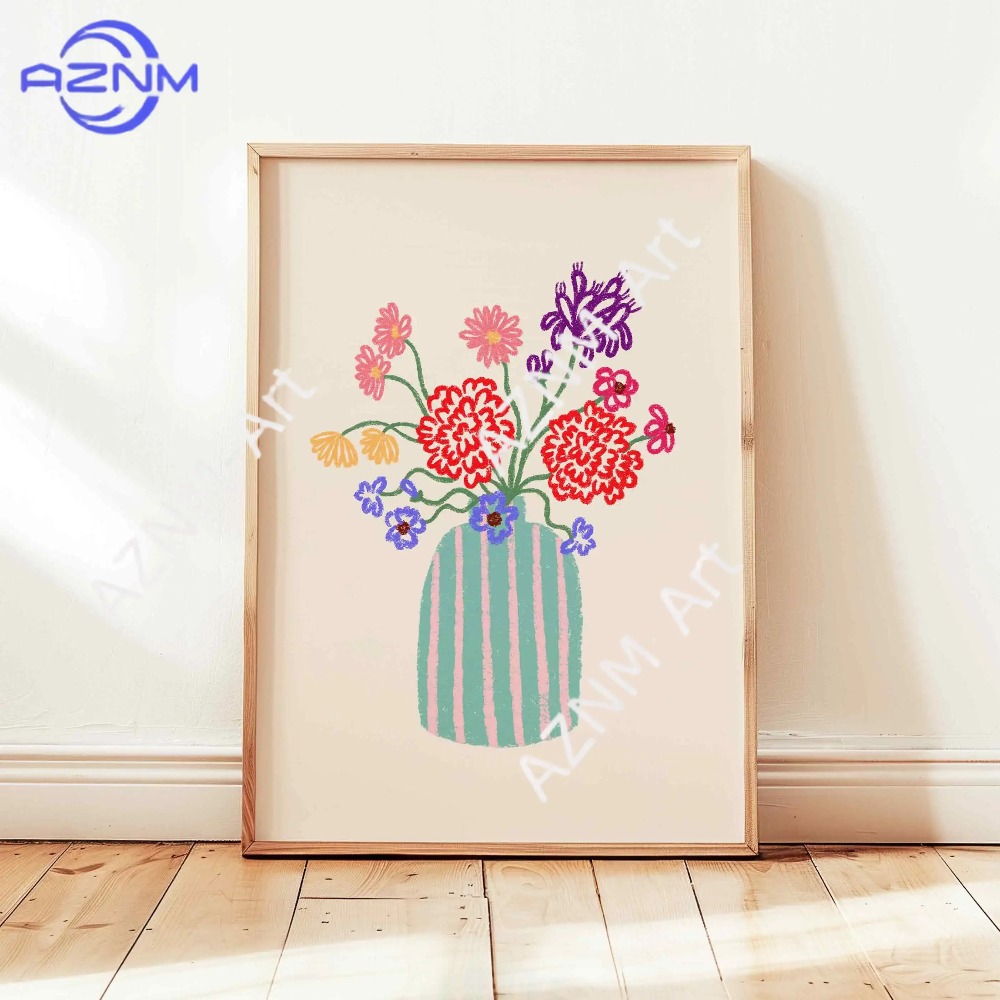 1/3pcs Abstract Flower Vase Pa - Home Decor Vase With Flowers ulasan dan harga