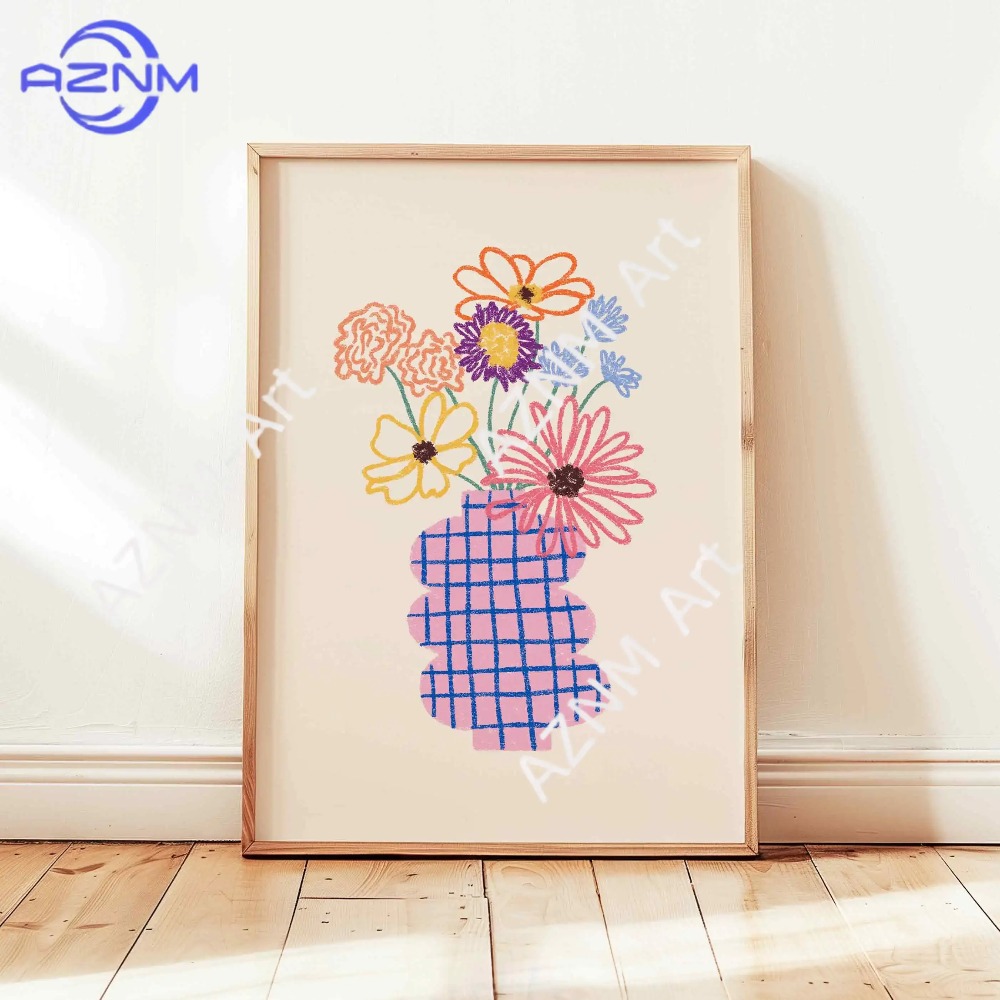 1/3pcs Abstract Flower Vase Pa - Home Decor Vase With Flowers ulasan dan harga