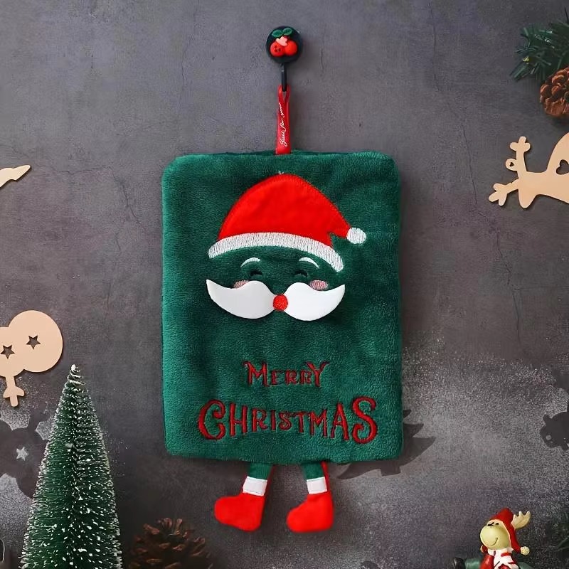 Christmas Hanging Hand Towel C - Home Decor Xmas Gifts ulasan dan harga