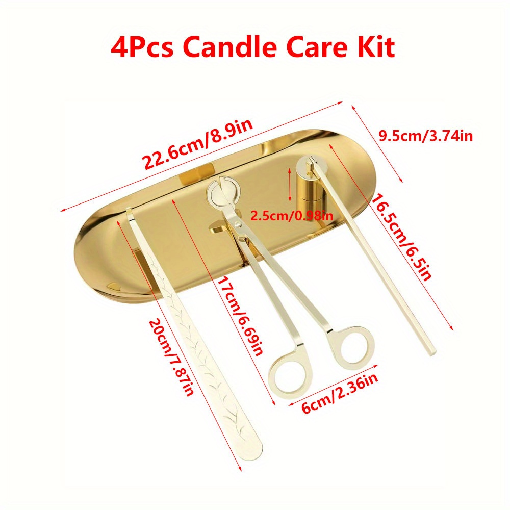 4pcs/set Luxury Candle Care Ki - Home Decor Manufacturers ulasan dan harga