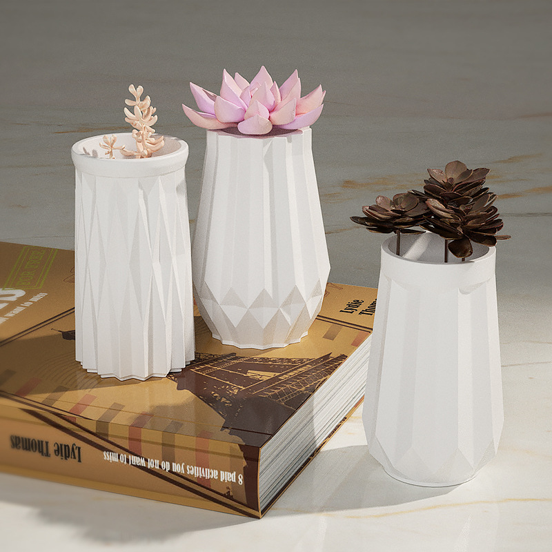 Round Diamond Vase Silicone Mo - Home Decor Vase With Flowers ulasan dan harga