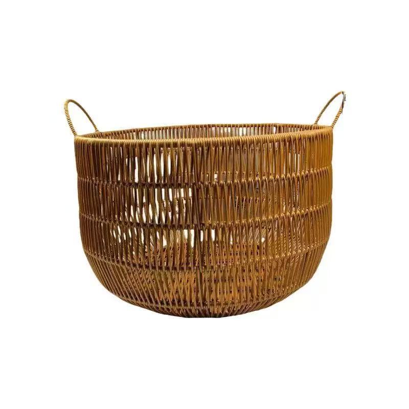 Handmade Rattan-Look Woven Sto - Rattan Plant Basket ulasan dan harga