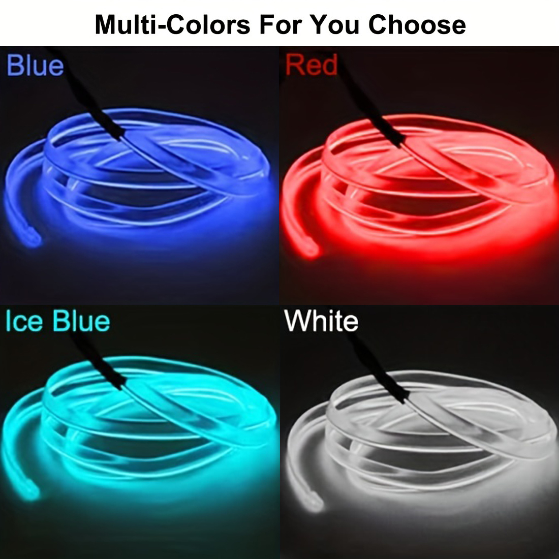5m Neon LED Car Interior Light - Rope Light Decoration ulasan dan harga