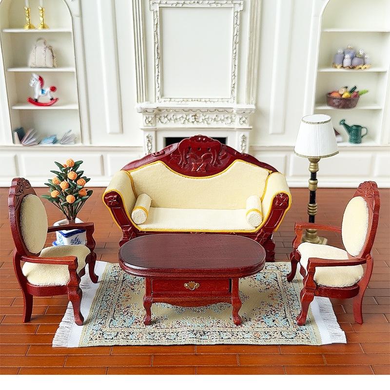 1:12 Dollhouse Miniature Round - Home Decor Furniture ulasan dan harga