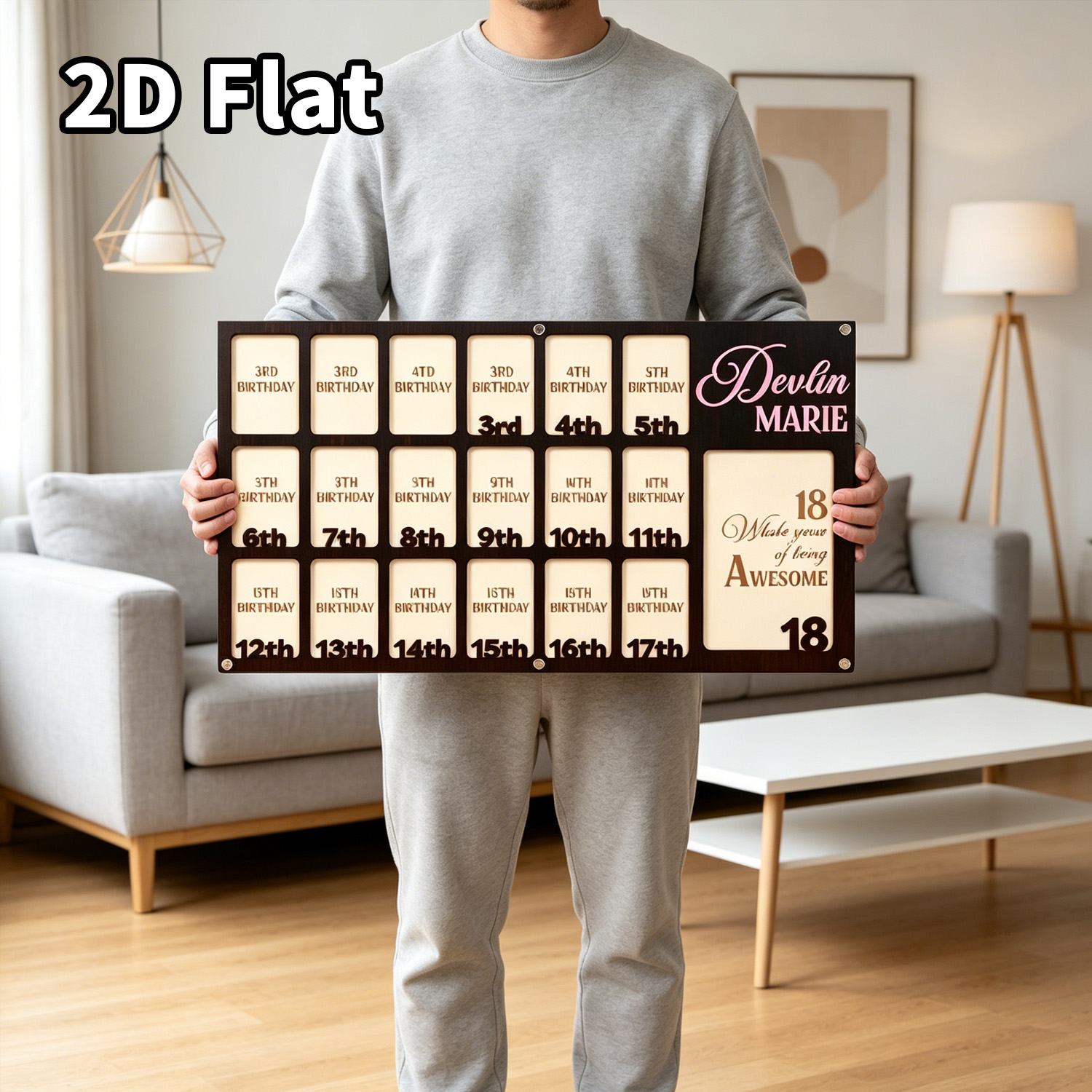 1Pc Custom Grade Photo Frame W - Home Decor Frames ulasan dan harga