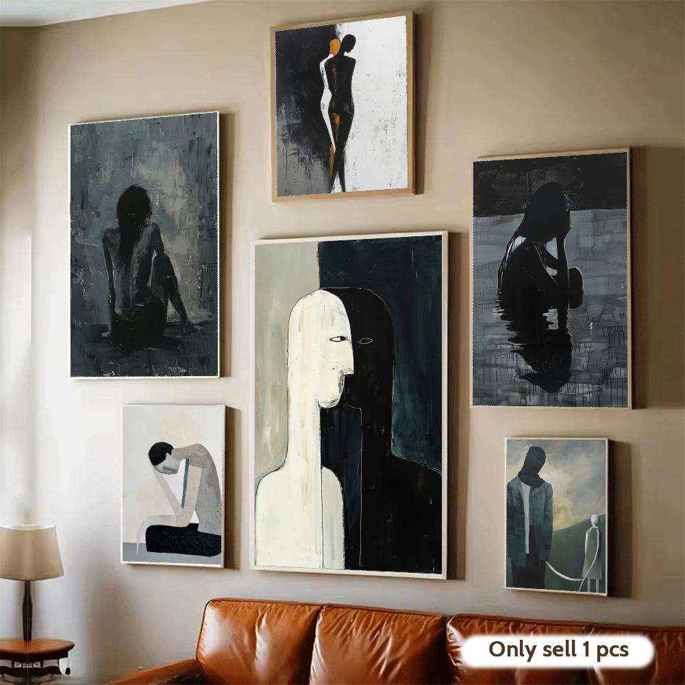 Dark Paintings Art Design Post - Home Decor Living Room Ideas ulasan dan harga