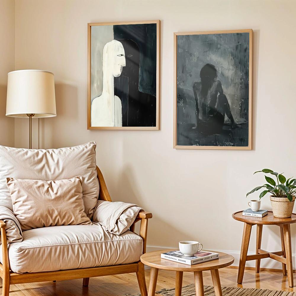 Dark Paintings Art Design Post - Home Decor Living Room Ideas ulasan dan harga
