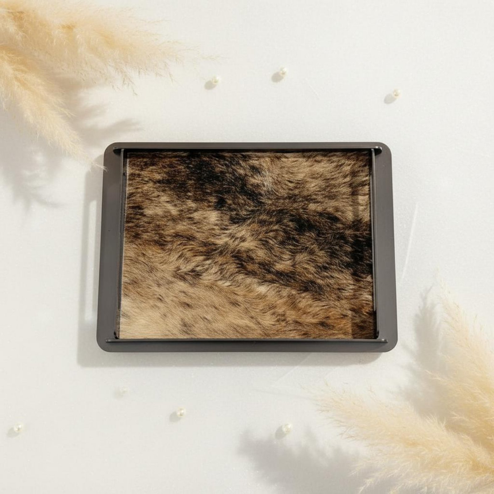 Horsehair Decorative Tray Crea - Home Decor Frames ulasan dan harga