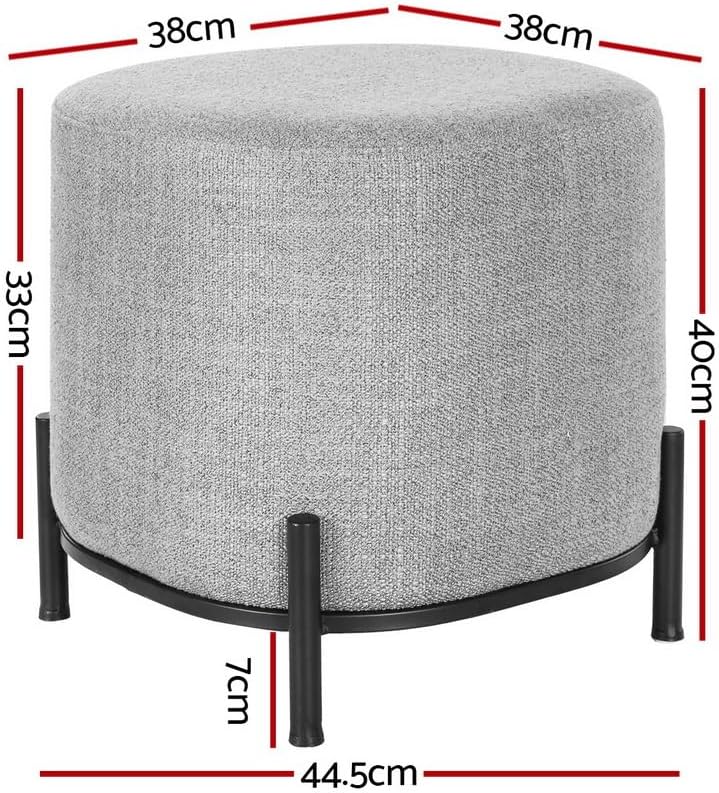 **/Ottoman, Round Footstool Lo - Home Decor Furniture ulasan dan harga